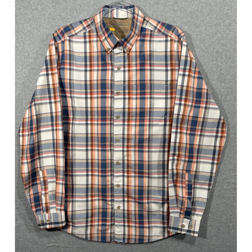 Eddie Bauer Classic Fit Plaid Button Down Long Sleeve Shirt Mens Size M‎